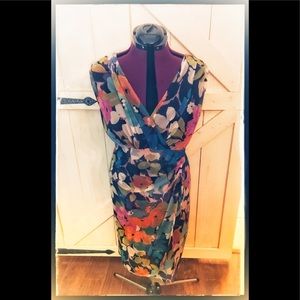 Size 24w London Times Floral Dress- Beautiful!